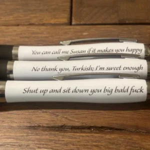 Snatch movie film quotes pen set