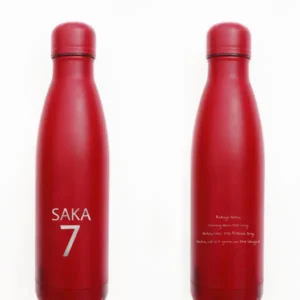 Arsenal saka inspired bottle